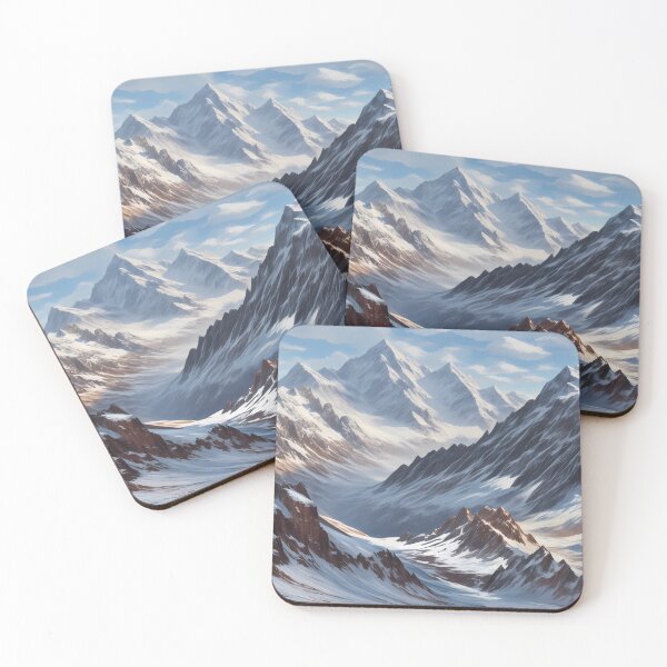 Item preview, Snow Capped Mountains designed and sold by AICreativeArts.