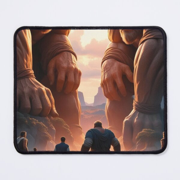 Item preview, Nephilim Giants from the Bible in Genesis 6:4 showing Joshua, Caleb, and spies scouting out the land of Canaan. Rephaim Cedars of Lebanon. We were as grasshoppers before them. designed and sold by tshirtart2024.