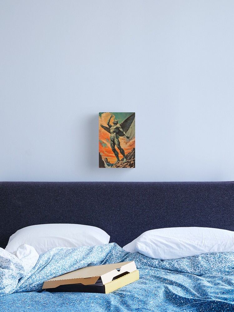 Thumbnail 2 of 3, Canvas Print, New Man designed and sold by patternshoprad.