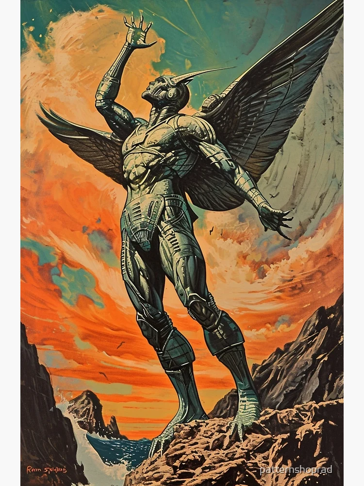 Thumbnail 7 of 7, Framed Art Print, New Man designed and sold by patternshoprad.