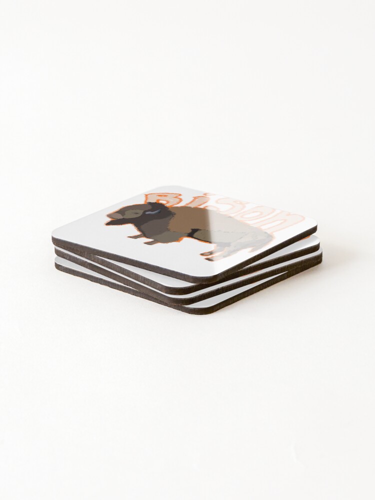 Thumbnail 4 of 5, Coasters (Set of 4), Bison designed and sold by GeorgioSilva.