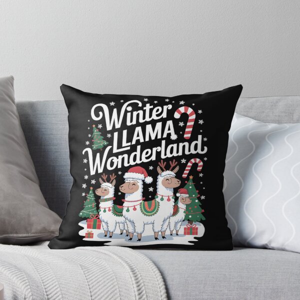 Item preview, Winter Llama Wonderland cute llama for christmas designed and sold by FriendlyLlama.