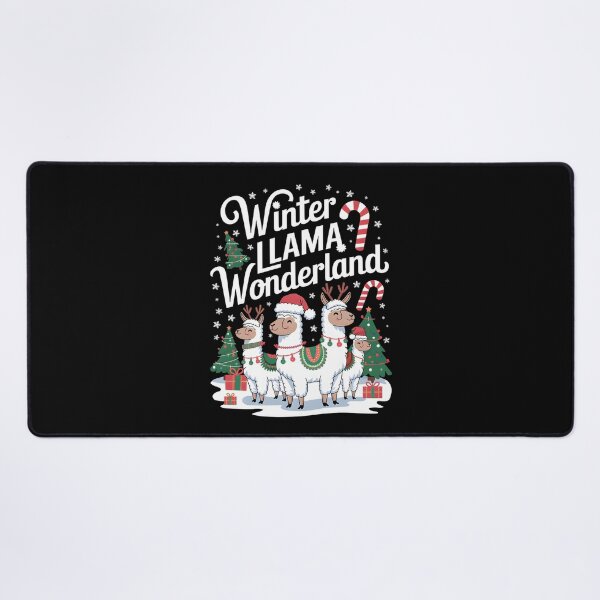 Item preview, Winter Llama Wonderland cute llama for christmas designed and sold by FriendlyLlama.