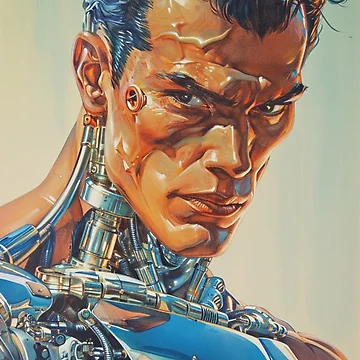 Artwork thumbnail, Robot man by patternshoprad