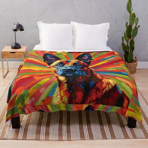 Item preview, Colorful Belgian Malinois designed and sold by MendaciousMina.