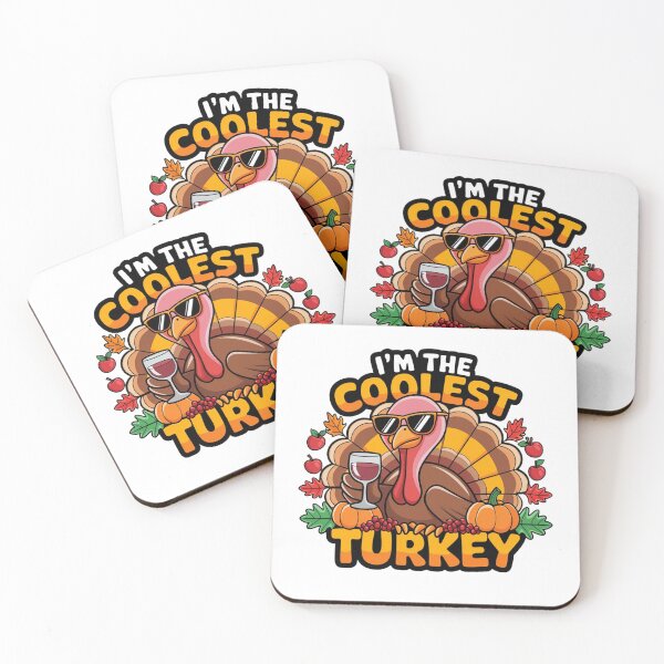 Item preview, I'm the coolest turkey designed and sold by JonysCreativeDesigns.