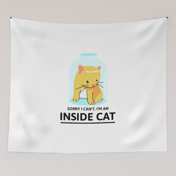 Item preview, Sorry I Can't I'M An Inside Cat t-shirt designed and sold by PurifiedART.