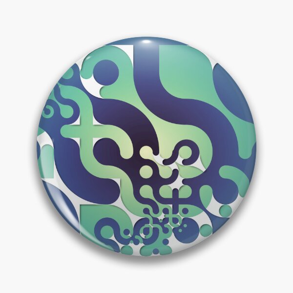 Item preview, Double-masked Aqua Truchet designed and sold by Mary Holstege.