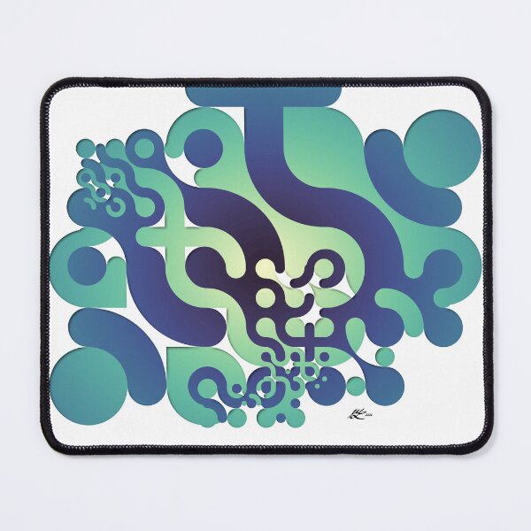 Item preview, Double-masked Aqua Truchet designed and sold by Mary Holstege.
