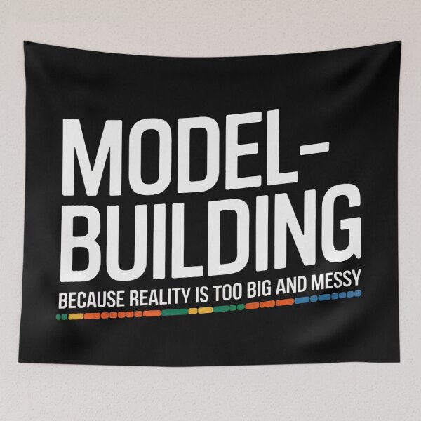 Item preview, Model Building Enthusiast Design – "Because Reality is Too Big and Messy" Bold Quote designed and sold by gomofo1974.