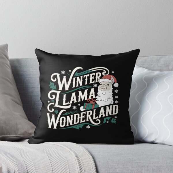 Item preview, Winter Llama Wonderland cute llama for christmas designed and sold by FriendlyLlama.