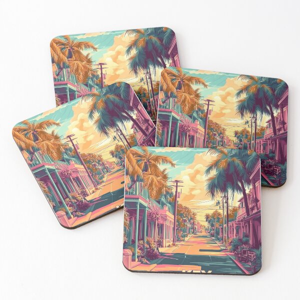 Item preview, Key West Travel Poster, Perfect Gift for Travel Enthusiasts, Vintage Style Wall Art, USA Wall art for home decor, Key West print. Sticker designed and sold by Thegalleryshop1.