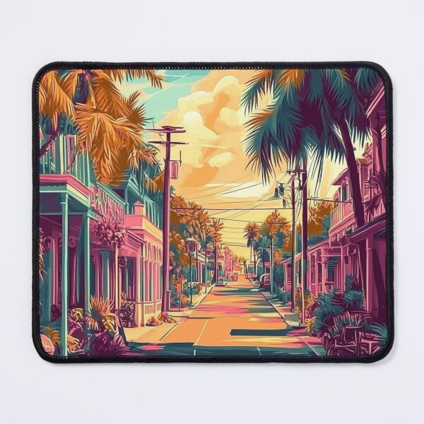 Item preview, Key West Travel Poster, Perfect Gift for Travel Enthusiasts, Vintage Style Wall Art, USA Wall art for home decor, Key West print. Sticker designed and sold by Thegalleryshop1.