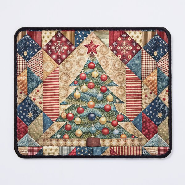 Item preview, Patchwork Christmas Tree 4 designed and sold by UniqVibe.