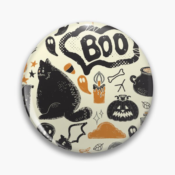 Item preview, Halloween Autumn Mystical Retro Vintage Pattern designed and sold by NayaChu.