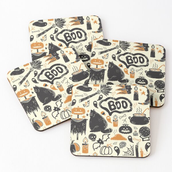 Item preview, Halloween Autumn Mystical Retro Vintage Pattern designed and sold by NayaChu.
