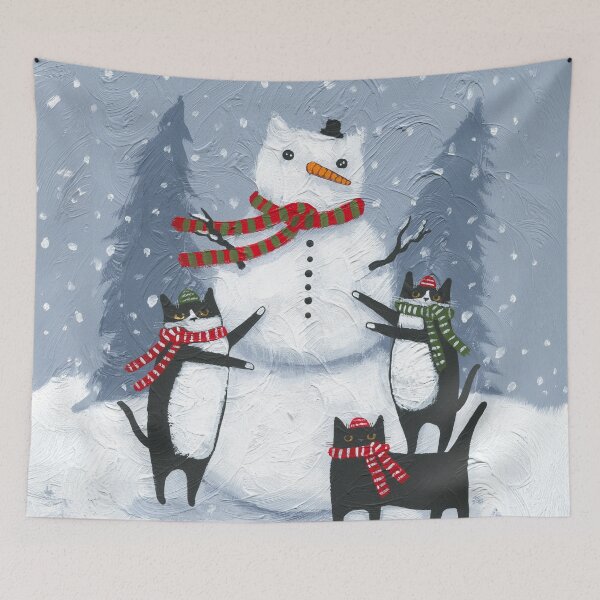Item preview, Making a Snowman Cat designed and sold by KilkennyCat Art.