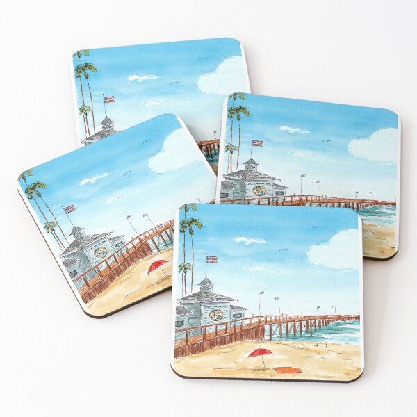 Item preview, Newport Beach Pier, California designed and sold by Fun Travel Art.