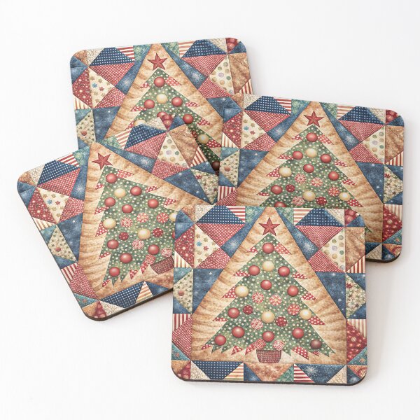 Item preview, Patchwork Christmas Tree 5 designed and sold by UniqVibe.