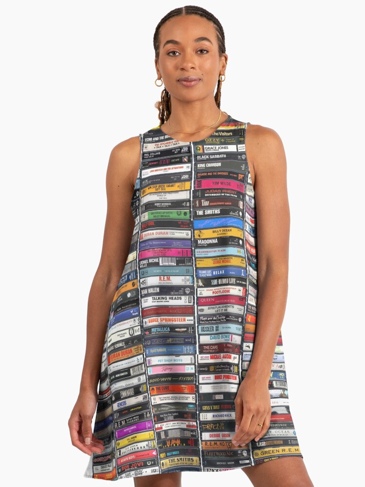 Greatest Albums Of The 1980s - Ultimate 80s Print 1980s A-Line Dress