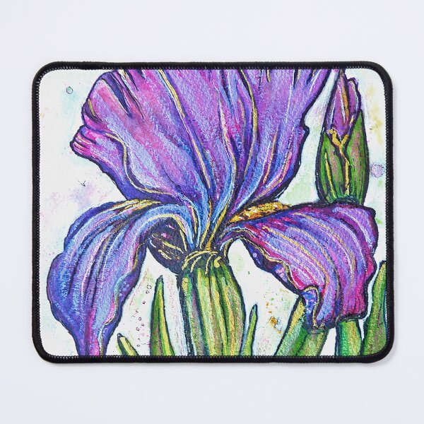Item preview, Pink and purple iris designed and sold by Ginette Ash.