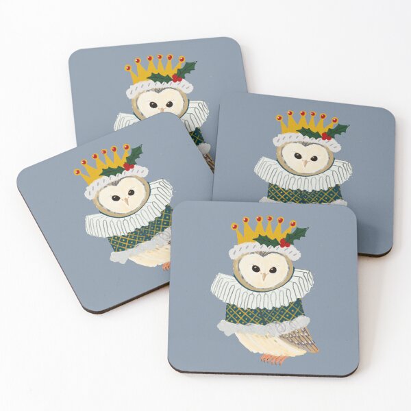 Item preview, Regal Christmas Owl in Crown and Festive Attire - Holiday Royalty Illustration - Jemma Jamie Skidmore designed and sold by Jemma Jamie Skidmore.