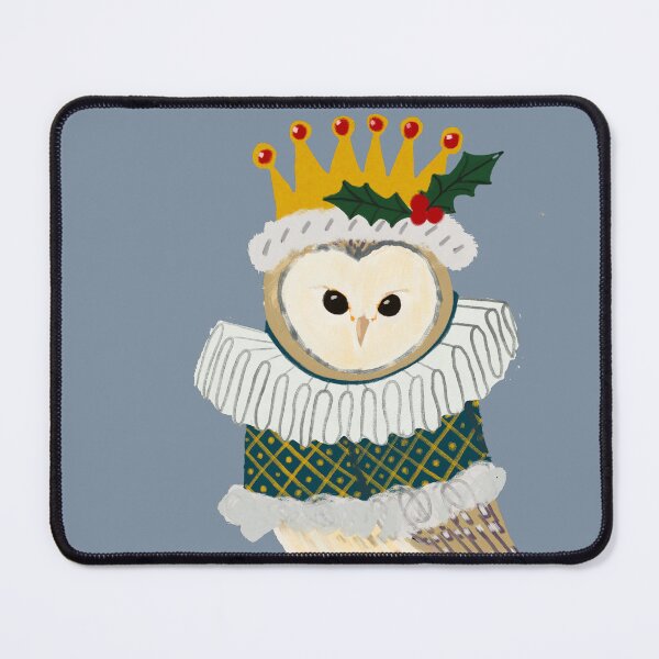Item preview, Regal Christmas Owl in Crown and Festive Attire - Holiday Royalty Illustration - Jemma Jamie Skidmore designed and sold by Jemma Jamie Skidmore.