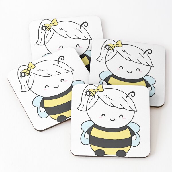 Item preview, Bee happy cute character designed and sold by stickbymeco.
