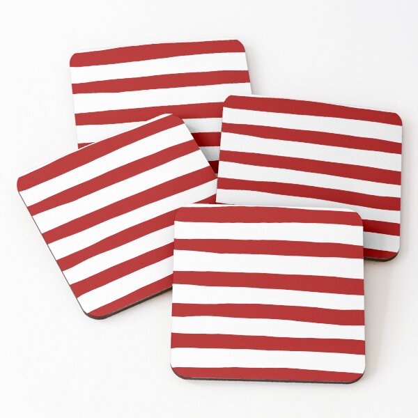 Item preview, Uneven Stripes in Red and White designed and sold by LAEC-Shop.
