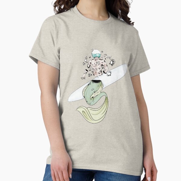 Surrealism Mermaid Illustration Digital Art Classic T-Shirt