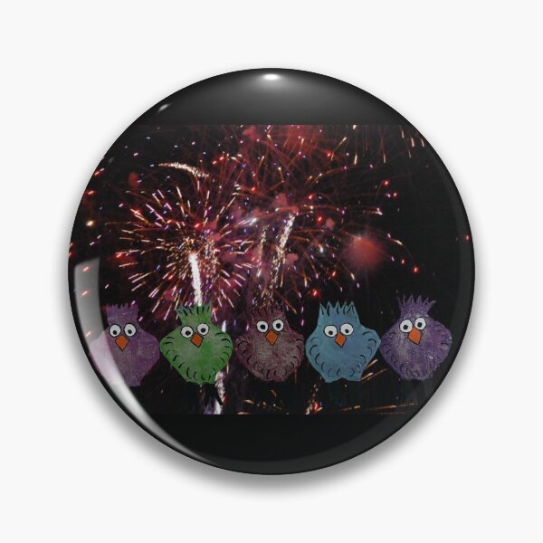 Item preview, The glitter chicken sisters watching fireworks  designed and sold by Lauracolleen3.