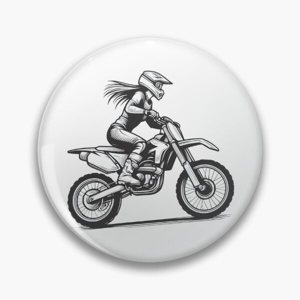 Item preview, MotoCross Lady, Woman on motorcycle, Girl on Dirt Bike designed and sold by Cr320.