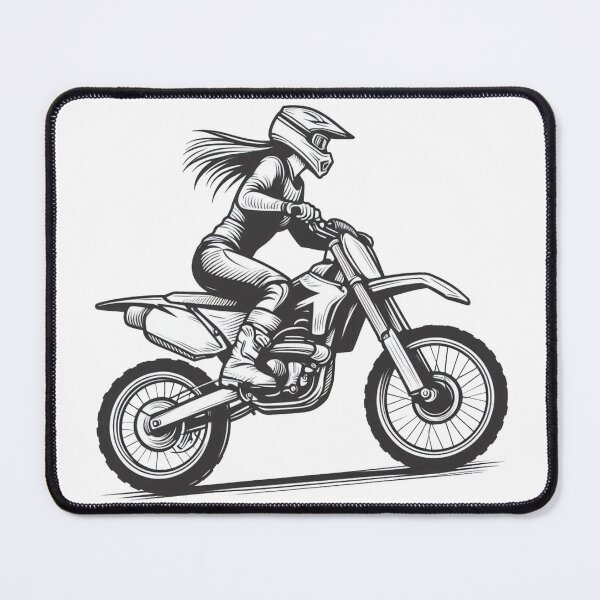 Item preview, MotoCross Lady, Woman on motorcycle, Girl on Dirt Bike designed and sold by Cr320.