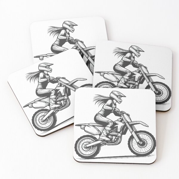 Item preview, MotoCross Lady, Woman on motorcycle, Girl on Dirt Bike designed and sold by Cr320.