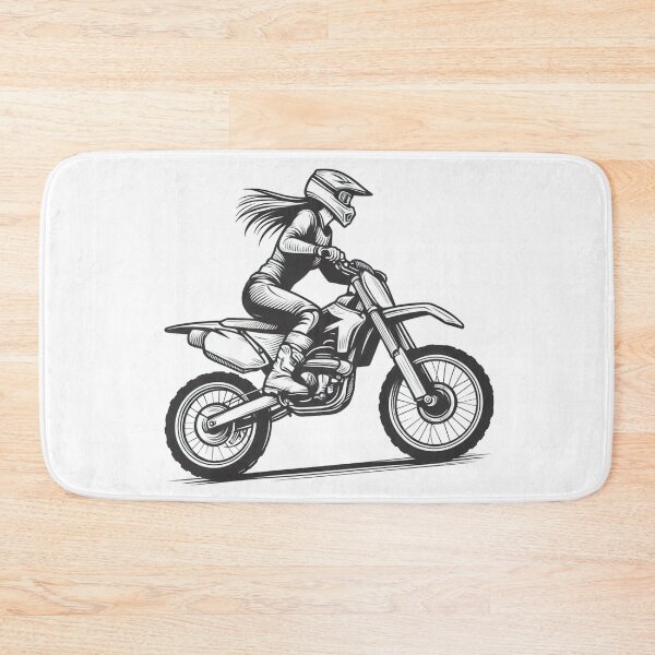 Item preview, MotoCross Lady, Woman on motorcycle, Girl on Dirt Bike designed and sold by Cr320.