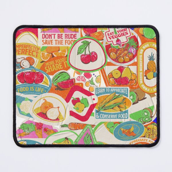 Item preview, Say No to Food Waste | Retro Stickers designed and sold by takecaregraphic.
