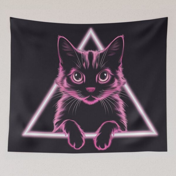 Item preview, Neon cat designed and sold by luna--design.