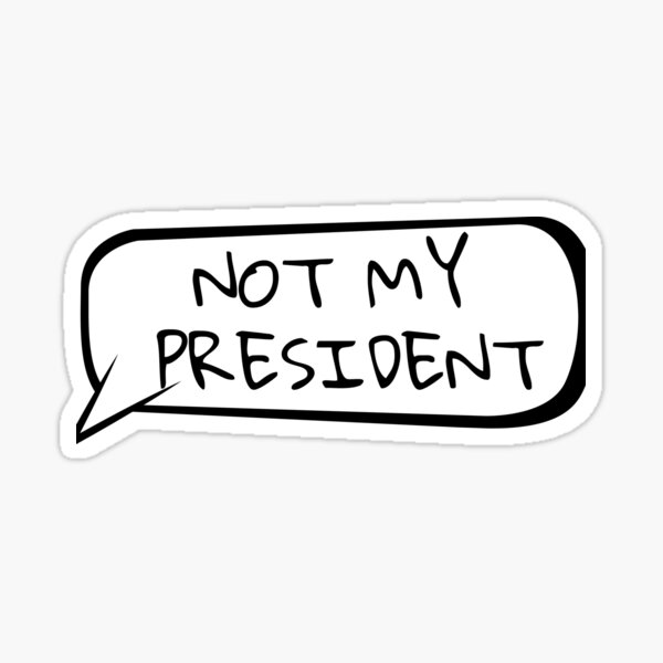 Item preview, Not My President Not My Voice, Anti Trump designed and sold by FunkyCatDesign.