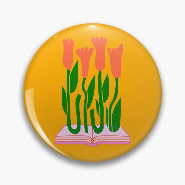 Item preview, Open Book of Tulips / Floral Pattern Orange designed and sold by AJdodd.