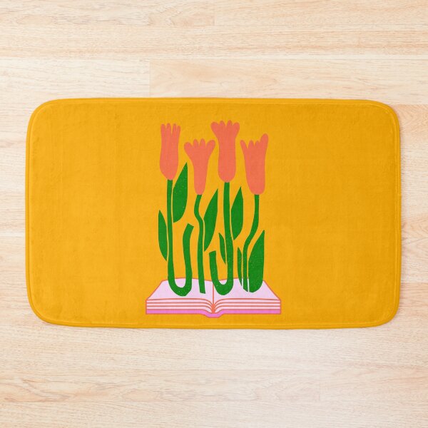 Item preview, Open Book of Tulips / Floral Pattern Orange designed and sold by AJdodd.