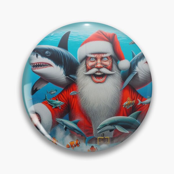 Item preview, Santa and his Sharks designed and sold by Wayne Thomson.