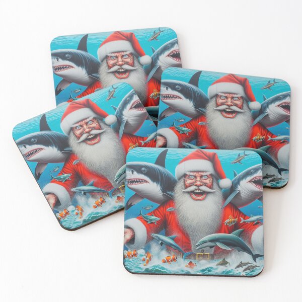 Item preview, Santa and his Sharks designed and sold by Wayne Thomson.