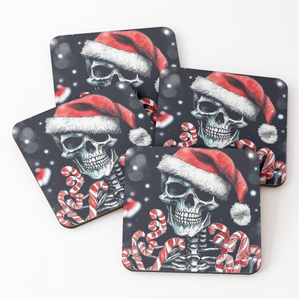 Item preview, Christmas and Holiday Skeleton - Watercolor & Ink 25 designed and sold by KBMediaArt.