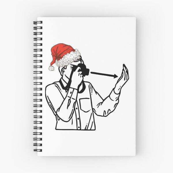 Item preview, CHRISTMAS Photographer Line Drawing #3 designed and sold by Film Camera Nerds.