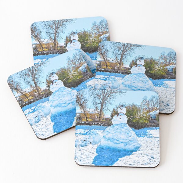 Item preview, Snowman Against a Bright Blue Sky Photo designed and sold by FloresInColor1.