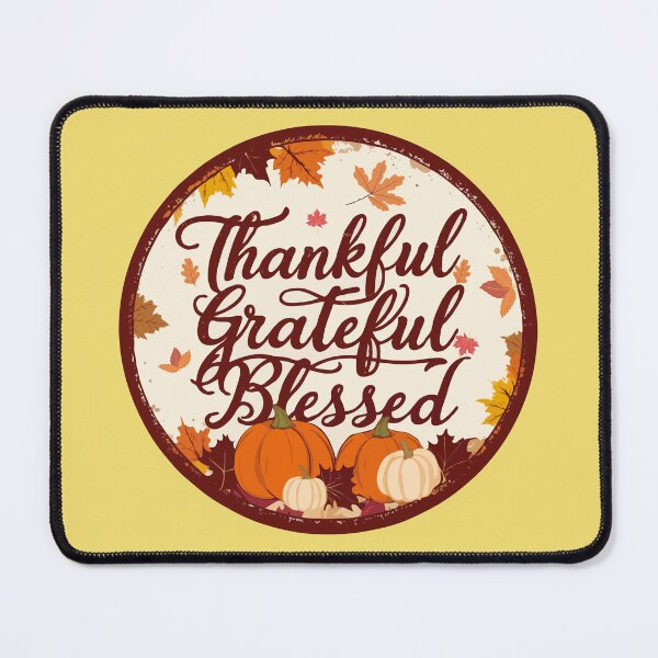 Item preview, Thankful, Grateful, Blessed - Thanksgiving Day designed and sold by MSMPrintDesign.