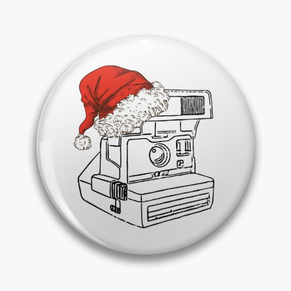 Item preview, CHRISTMAS 80's Vintage Instant Camera Drawing  designed and sold by Film Camera Nerds.