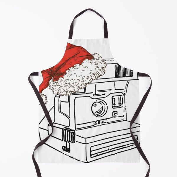 Item preview, CHRISTMAS 80's Vintage Instant Camera Drawing  designed and sold by Film Camera Nerds.