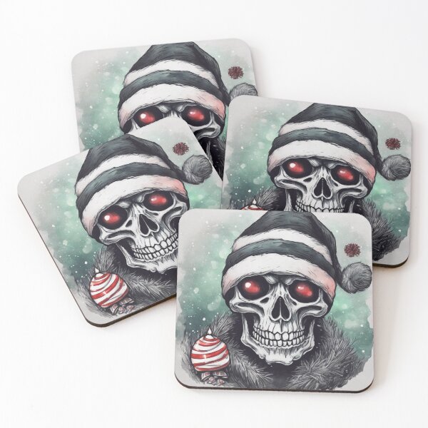 Item preview, Christmas and Holiday Skeleton - Watercolor & Ink 26 designed and sold by KBMediaArt.