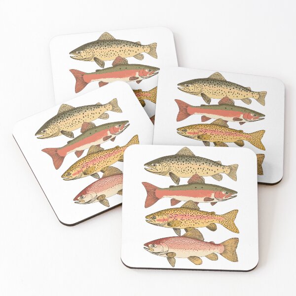 Item preview, Lake Brook Trout Fishing Pattern designed and sold by YalenArt.